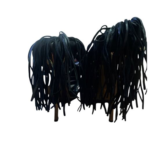 HERVE LEGER FABIA FRINGE SANDALS SIZE 39 - Picture 4 of 9